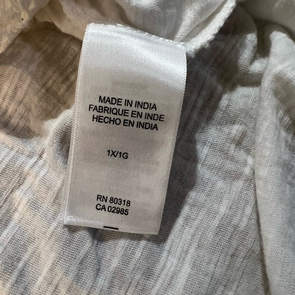 Lucky Brand White Sleeveless Boho Lace Tassel Top – 1X NWT - Picture 8 of 14